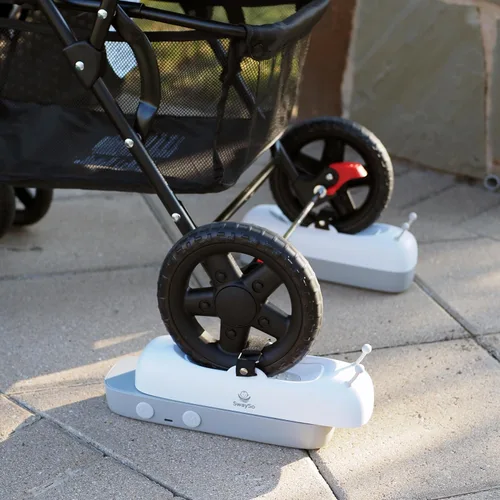 Vista 15 de Accesorio automático para cochecito – Chupete infantil para bebés de 0 a 12 meses – Recargable, control remoto, dos modos relajantes – Solo
