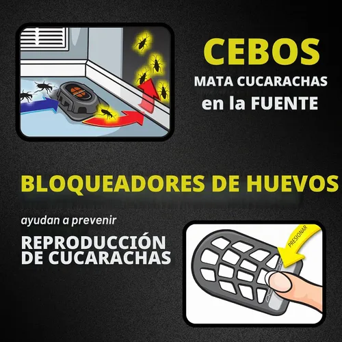Vista 3 de Raid Double Control - Cebos pequeños para cucarachas y tapones para huevos, 12 unidades (paquete de 3)