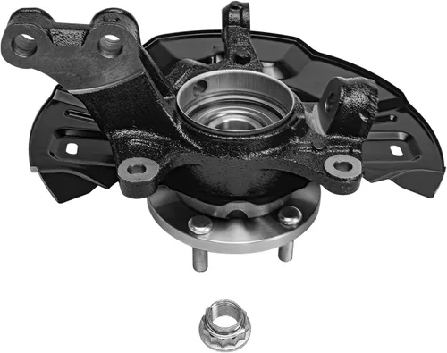 Vista 7 de Detroit Axle - FWD nudillos de dirección delantera y cojinetes de cubo de rueda Pinzas de freno de disco con soportes de repuesto para Toyota Matrix