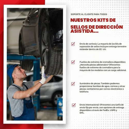 Vista 5 de Kit de sellos de engranaje de dirección asistida para Chevrolet Belair, Biscayne, Camaro 1964-79