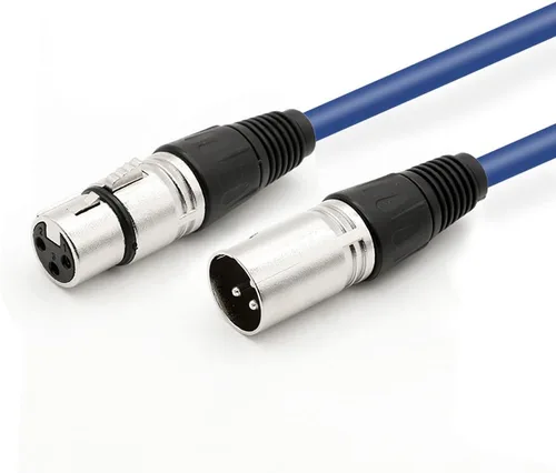 Vista 7 de Cable de altavoz XLR macho a XLR hembra, cable de conexión de micrófono de audio profesional, cable de micrófono blindado y equilibrado para uso más