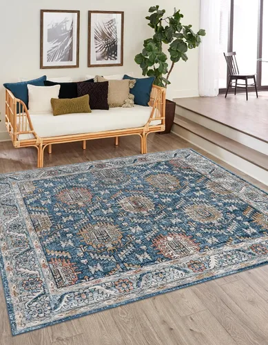 Vista 31 de Unique Loom Colección Nyla - Alfombra de área - Princesa (2 pies x 3 pies 1 pulgada, rectangular, rosa salmón/marrón)