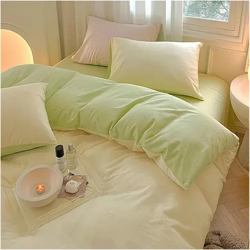 Vista 2 de Bed, Cotton Duvet Cover Set Double Bed Duvet Cover Set Duvet Cover Pillowcase Bedding Set Without Sheets