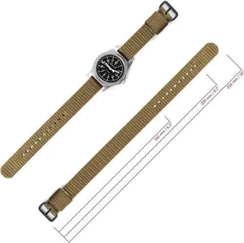 Vista 6 de MARATHON Correa de reloj de nailon balístico, grado militar con acero inoxidable, hebilla no magnética
