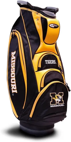 Vista 8 de Team Golf NCAA 10-Way Top with Integrated Dual Handle & External Putter Well, Cooler Pocket, Padded Strap, Umbrella Holder & Removable Rain Hood