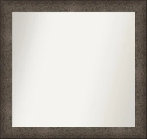 Vista 919 de Amanti Art Espejo de pared personalizado no biselado (25 x 25 pulgadas), marco de bronce acentuado, varios tamaños personalizados, espejo de baño