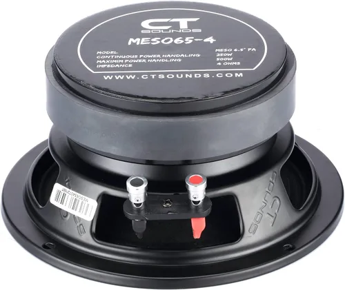 Vista 3 de CT Sounds MESO65-4 - Altavoz de rango medio de audio profesional de 6.5 pulgadas, 250 vatios RMS, cada uno
