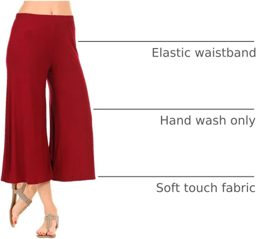 Vista 10 de Iconic Luxe – Falda-pantalón Jersey para cintura elástica para mujer