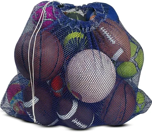 Vista 10 de Mesh Equipment Bag, Adjustable, Cord Closure, 32"x36" and 24”x36” Negro