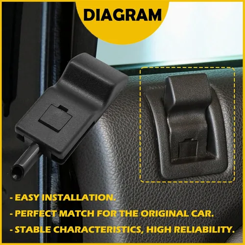 Vista 4 de DJF 15844616 2 unids puerta delantera o trasera interior cerradura perilla hebilla ventana Locker para Chevy/GMC Silverado/Sierra 07-13 15844616