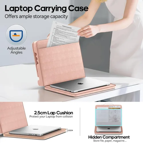 Vista 3 de Escritorio para laptop y tablet con cojín, almohada para computadora portátil para sofá, cama, automóvil, soporte de almohada ajustable
