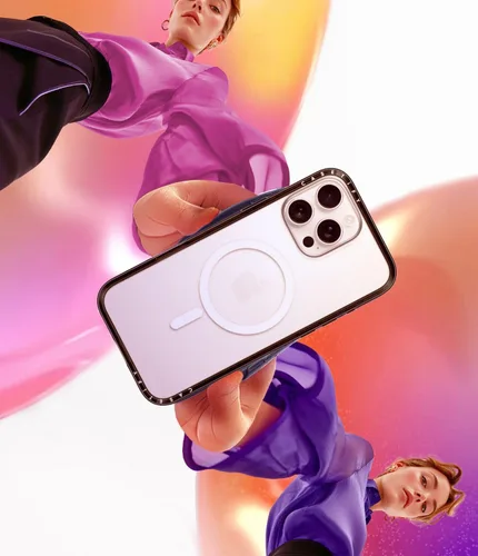Vista 2 de CASETiFY Funda compacta para iPhone 15, delgada, elegante, compatible con Magsafe y contra caídas de 4 pies Protección contra caídas de grado