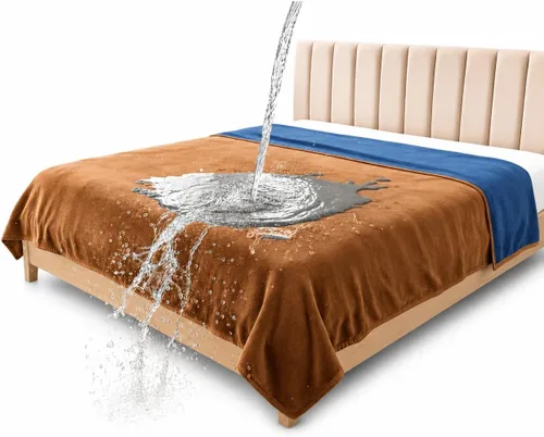 Vista 9 de Bedding Aid-Manta de franela impermeable para la intimidad de la cama, manta para momentos de amor y placer para adultos, 100% a prueba de fugas