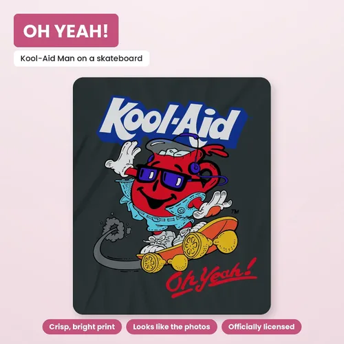 Vista 6 de Kool-Aid Ladies Oh Yeah Shirt Drink Mix Man Graphic Tie Dye T-Shirt Vintage Black
