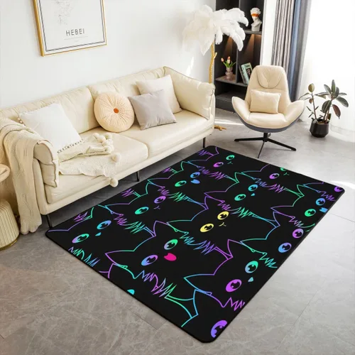 Vista 23 de Erosebridal Alfombras Deportivas de Área para Niños 1.49 m x 1 m, Alfombra Antideslizante de Béisbol, Fútbol, Baloncesto, Alfombra Deportiva
