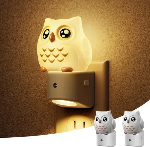 Vista 21 de L LOHAS LED - Luz nocturna enchufable para niños, luces nocturnas 3D de cachorros lindas con sensor de atardecer a amanecer, 1600K/2700K/5000K 3CCT