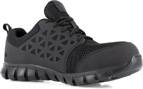 Vista 4 de Reebok Work Mens Sublite Cushion Slip Resistant Composite Toe WorkDuty - Black