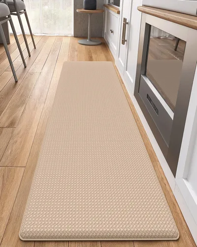 Vista 22 de Color&Geometry - Alfombras de cocina antideslizantes e impermeables Alfombra de cocina acolchada Alfombra antifatiga para pararse de 30 x 18 Verde