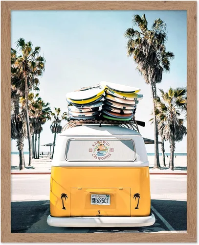 Vista 48 de Poster Master Póster clásico costero, impresión acuática vintage, regalo para artistas, amigos, atrapa las olas, surfistas en el mar, playa, costa