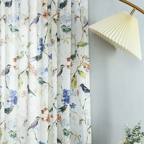 Vista 22 de Leeva Cortinas de bloqueo de luz de 45 pulgadas de largo para dormitorio, paneles de cortina de lino sintético para ventana, tratamiento decorativo