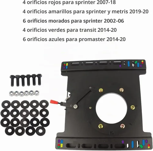 Vista 2 de Reemplazo de base giratoria para asiento de pasajero derecho para Ford Transit 150 250 350 RV Swivel丨FTP004