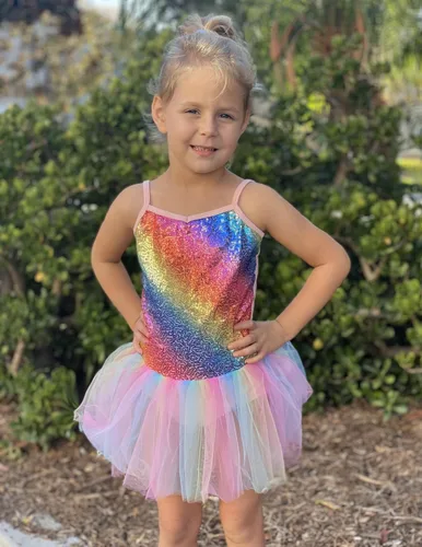 Vista 5 de Zaclotre Leotardo de lentejuelas para niñas pequeñas, leotardos de ballet con correa brillante, vestido tutú, traje de bailarina, disfraz de baile