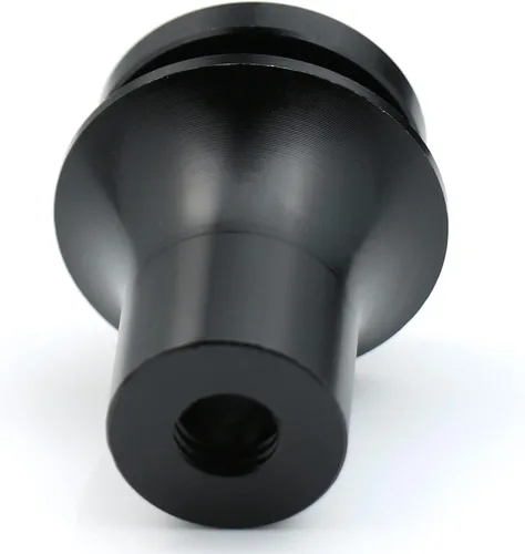 Vista 5 de Perillas de cambio Adaptador de retención de arranque, conector de palanca de cambios con aluminio, rosca M10 X 1.5 (negro)