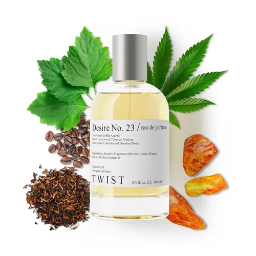 Vista 175 de Twist - Addicted No. 3 - Eau De Parfum inspirado en Y. Black Opium, Perfume de larga duración para mujer, Ámbar y Vainilla, Vegano, Ingredientes