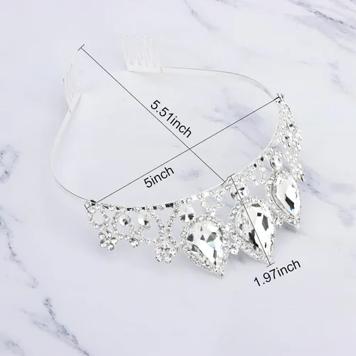 Vista 23 de CIEHER Rapunzel - Corona de princesa para niñas, diadema multicolor para fiesta de cumpleaños, cosplay de sirena