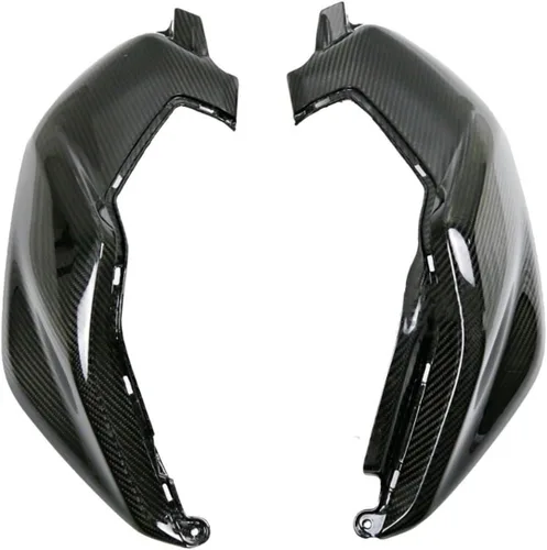 Vista 4 de Compatible con Yamaha compatible con MT07 MT 07 2018 2019 2020 de fibra de carbono tanque de combustible panel lateral cubiertas protectores