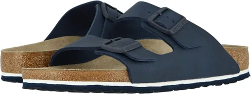 Vista 90 de Birkenstock Sandalias unisex Arizona con plantilla suave para adultos Negro (black Oiled Leather)