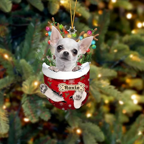 Vista 100 de LOVELYPOD Adorno Personalizado de Perro Affenpinscher, Adornos de Navidad Affenpinscher Regalo para Amante de Perros, Adorno de Navidad Colgante