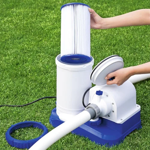 Vista 4 de Bestway Flowclear Filtro de cartucho de repuesto tipo IV o tipo B para piscina sobre el suelo con bomba de filtro de 2500 galones por hora