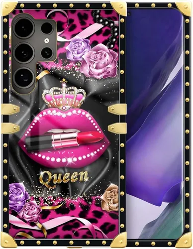 Vista 197 de Funda compatible con Samsung Galaxy S10 4G, TPU suave de lujo y parte trasera de policarbonato duro para niñas y mujeres, funda protectora a prueba