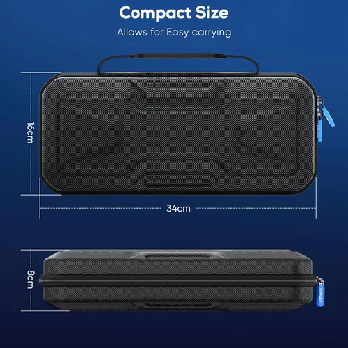 Vista 6 de Klipdasse Funda de transporte para Playstation Portal Accesorios Funda rígida EVA compatible con Ps Portal - a prueba de golpes e impermeable