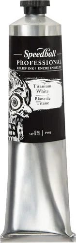 Vista 19 de Speedball Tinta de alivio profesional, azul ultramarino, tubo de 5 onzas