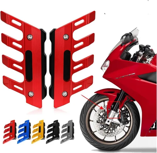 Vista 8 de Motorcycle Front Fender Side Protection Guard Mudguard Sliders Accessories for Kawasaki ZH2 Z H2 H2R 2015 2016 2017-2021 Anti-Fall Frame Sliders