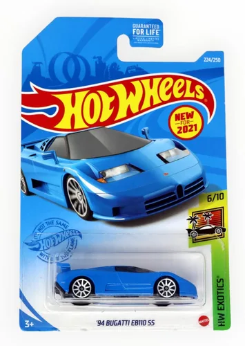 Vista 2 de Hot Wheels Bugatti EB110 SS '94, [Azul] 224/250 Exotics 6/10