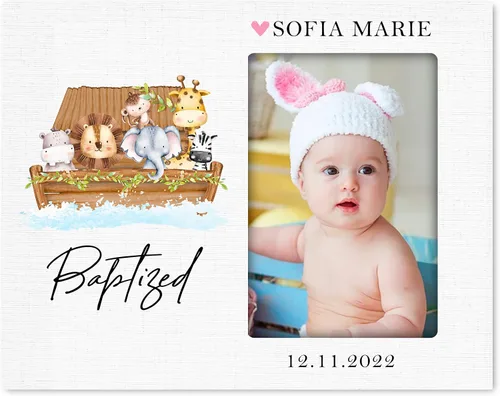Vista 14 de LifeSong Milestones Marco de fotos de bautismo, regalos de bautismo personalizados para niñas, niños, padrinos, regalos de baby shower, recuerdos
