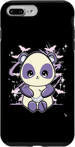 Vista 9 de Funda gótica pastel pastel con panda para iPhone 15