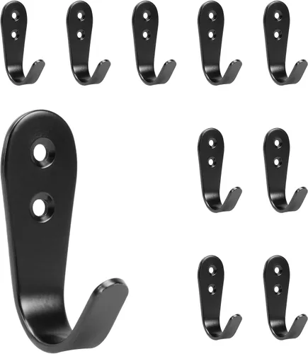 Vista 7 de NearMoon Ganchos para colgar abrigos para colgar abrigos, de acero inoxidable, resistentes al óxido, para colgar abrigos, toallas, sombreros, bolsas