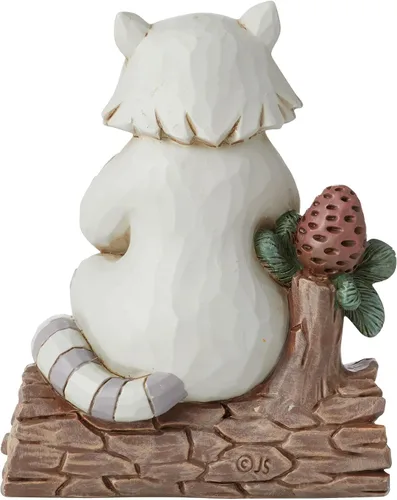 Vista 2 de Enesco Jim Shore Heartwood Creek - Figura de mapache y piña, 4 pulgadas, multicolor