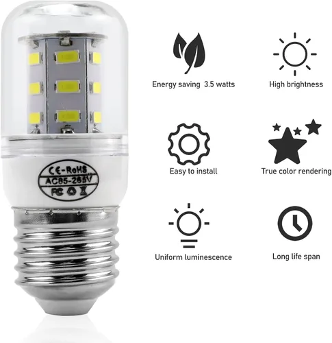 Vista 4 de 5304511738 KEL3418L Bombilla de Luz LED para Refrigerador 3.5W - Reemplaza KEID34L 4584444, AP6278388, PS12364857 Bombilla Blanca para Refrigerador