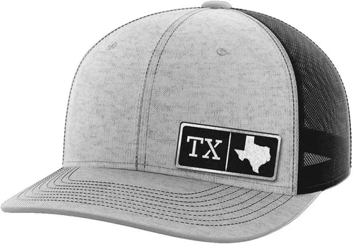 Vista 8 de Sombrero de parche negro de Texas Homegrown Negro/Negro