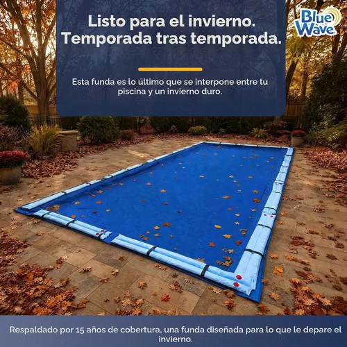 Vista 2 de Blue Wave Cubierta de invierno dorada de 15 años para piscina enterrada rectangular de 12 pies x 20 pies
