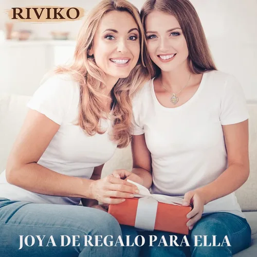 Vista 3 de RIVIKO Collar con símbolo de corazón infinito para mujer, plata de ley 925, dije de corazón de amor, día de la madre, aniversario, cumpleaños