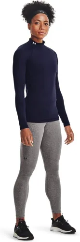 Vista 5 de Under Armour ColdGear Authentics - Camiseta de cuello alto falso para mujer