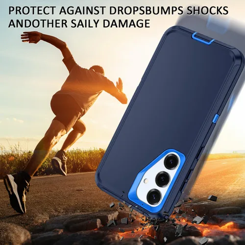 Vista 2 de Funda para Samsung Galaxy S25 Plus/S24 Plus [a prueba de golpes] [3 capas] [grado militar] protección de cuerpo completo, resistente y resistente