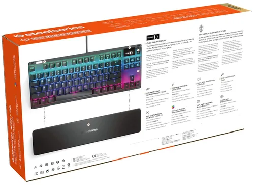Vista 12 de SteelSeries Apex 7 TKL - Mechanical Gaming Keyboard - OLED Display - Brown Switches - American (QWERTY) Layout
