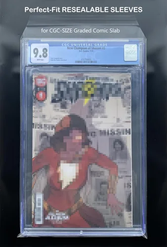 Vista 2 de Bolsas resellables para cómics graduados CGC y CBCS - 9 x 14 pulgadas (150 unidades)